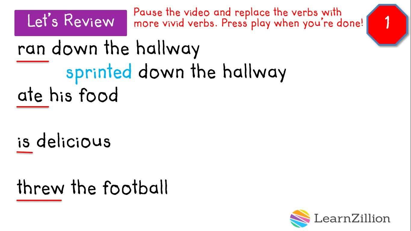 Adding Vivid Verbs to Improve Your Writing - Kidzovo