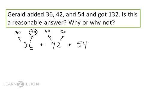 Reasonable Not Reasonable Math Assessing the Reasonableness of Sums Using Rounding - Kidzovo