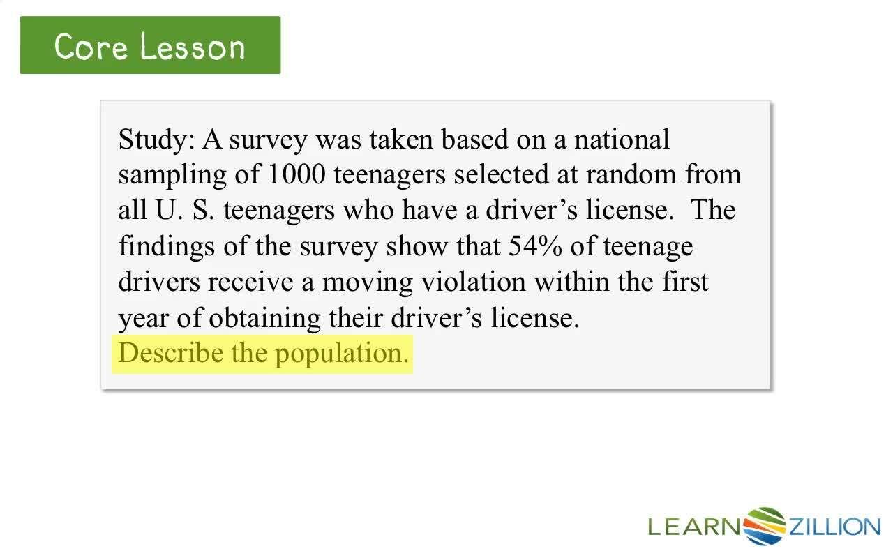Understanding Population and Sample in Statistical Studies - Kidzovo