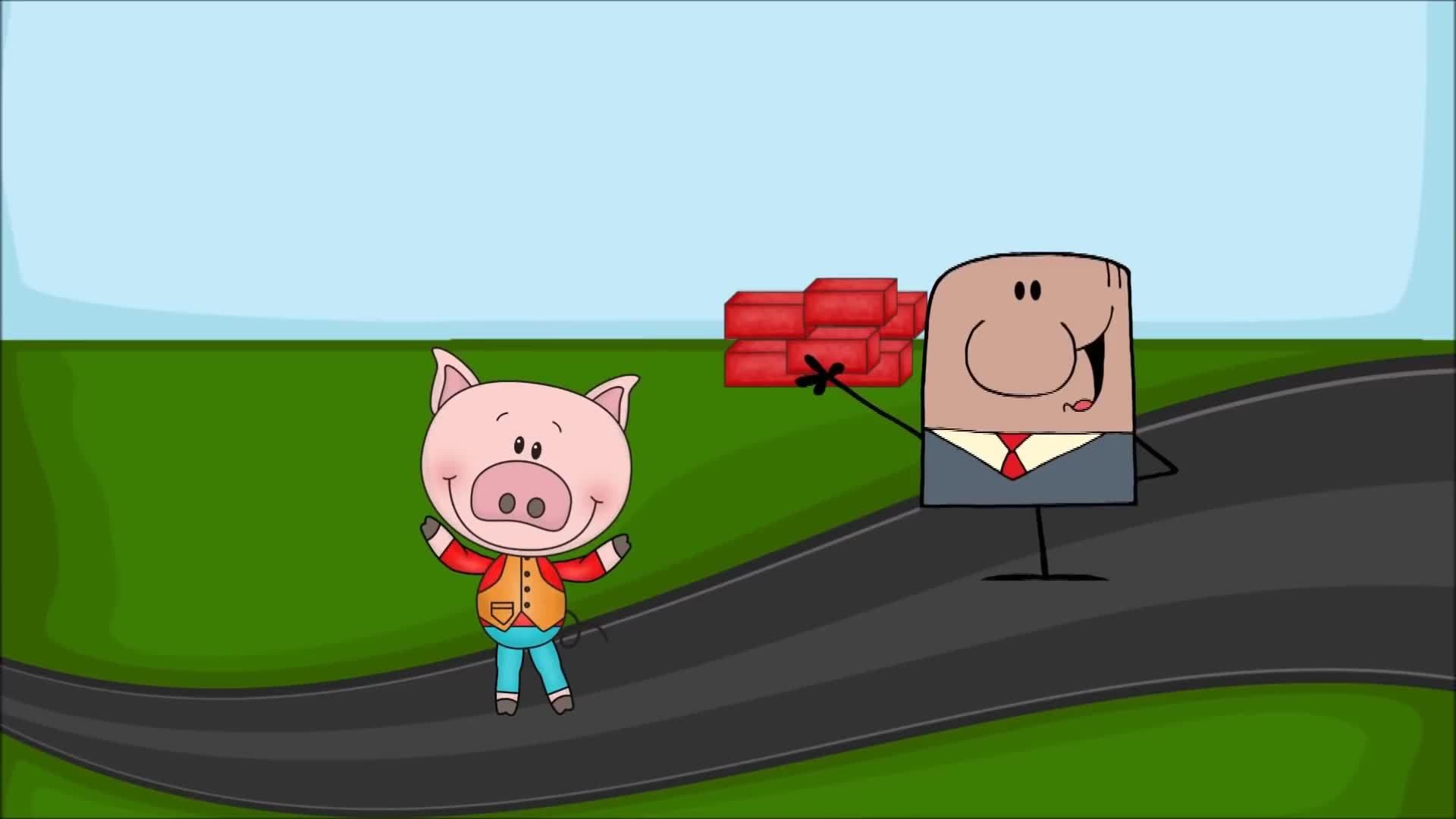 The Three Little Pigs and the Big Bad Wolf | Fairy Tale for Children ...