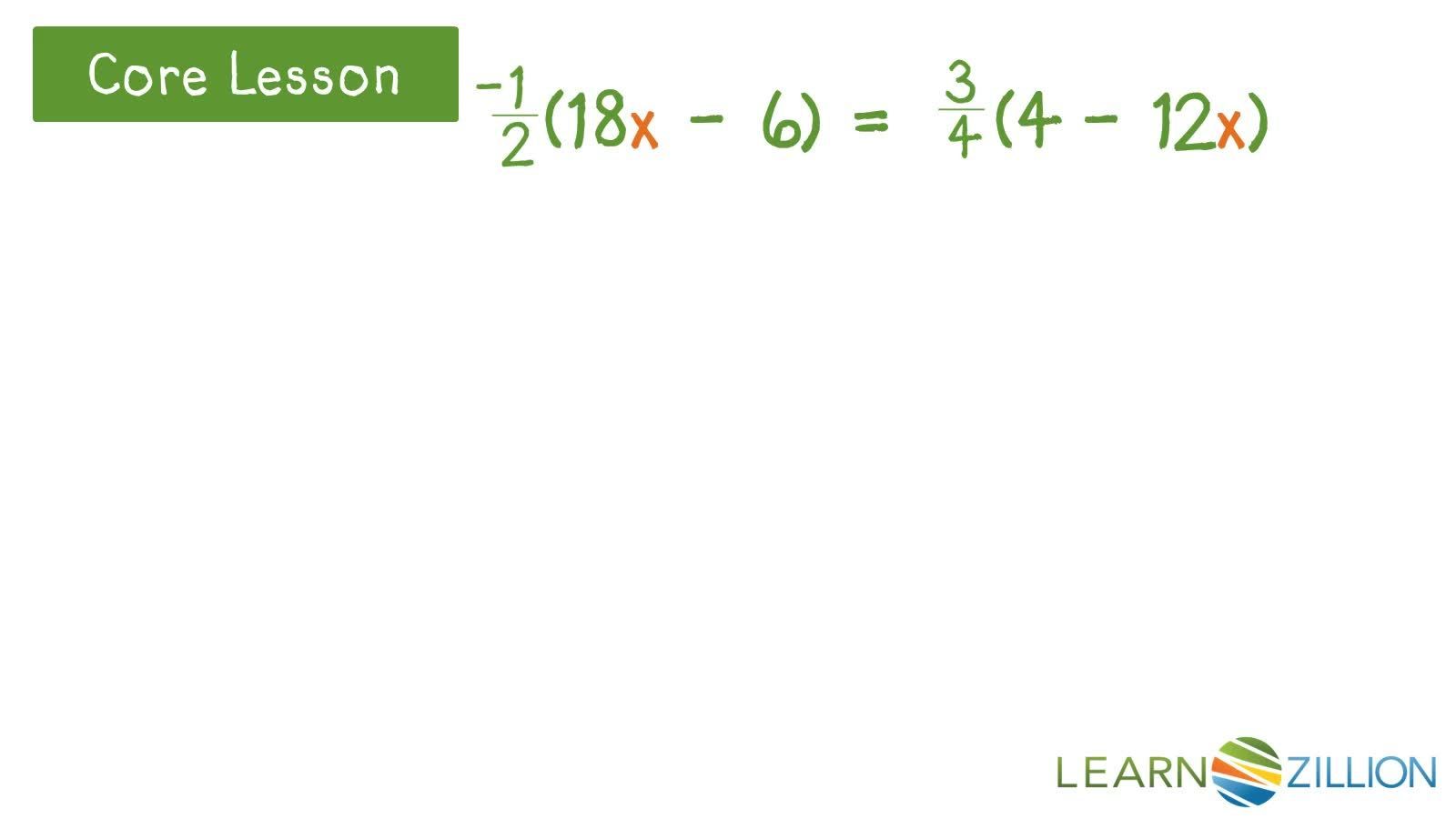 Solving Linear Equations with Rational Numbers and Fractions - Kidzovo