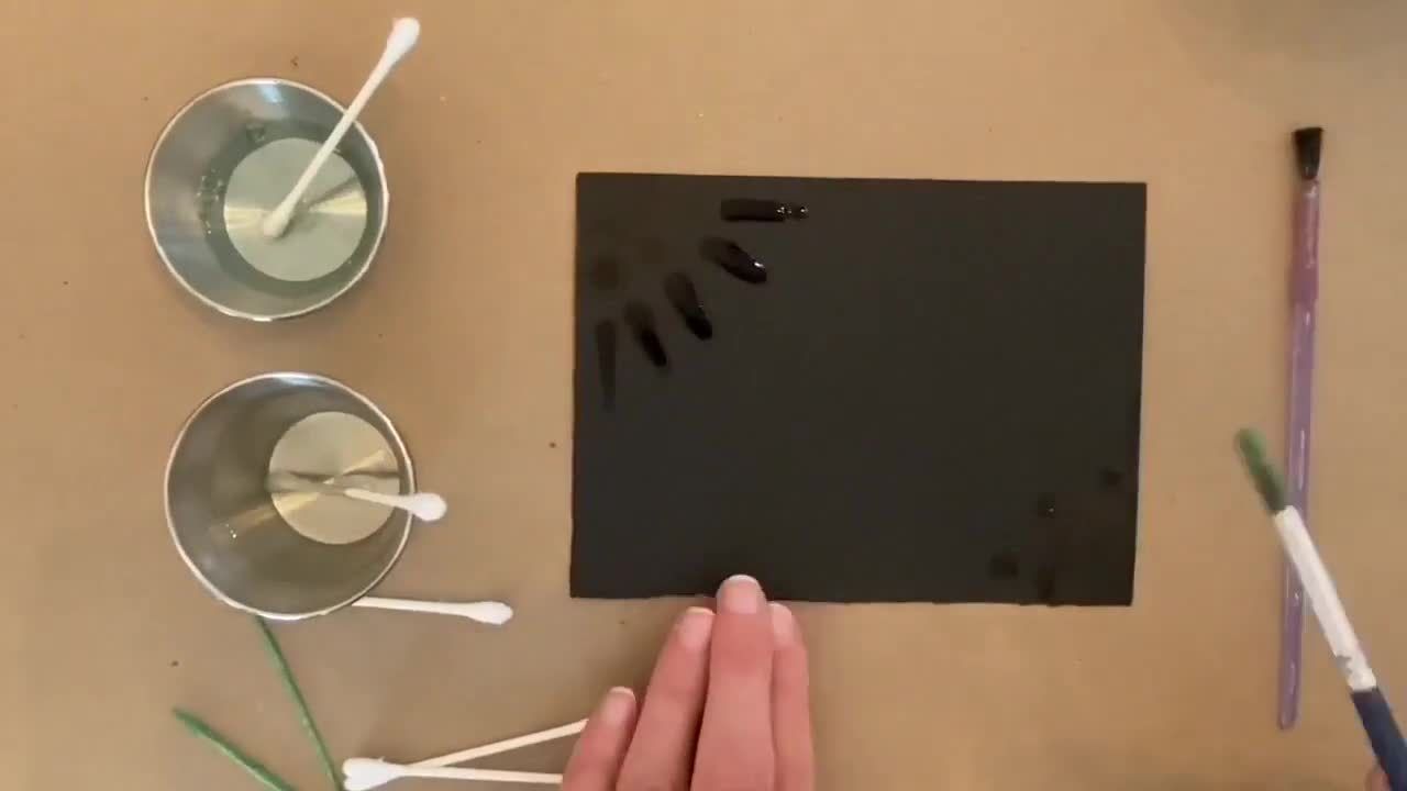 Bleach Painting Tutorial (On Colored Paper) - Kidzovo