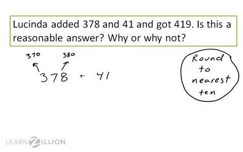 Reasonableness Math Assessing the Reasonableness of Sums with Rounding - Kidzovo