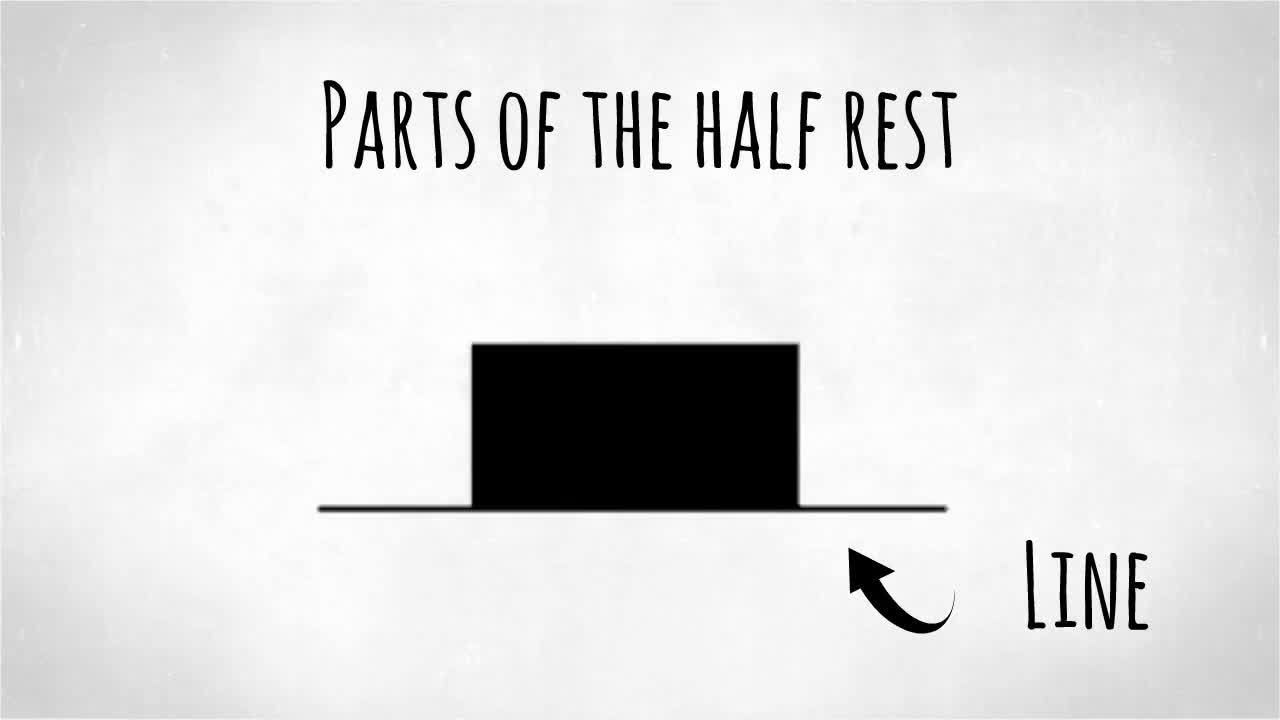 How to Draw Music Notes: The Half Rest - Kidzovo