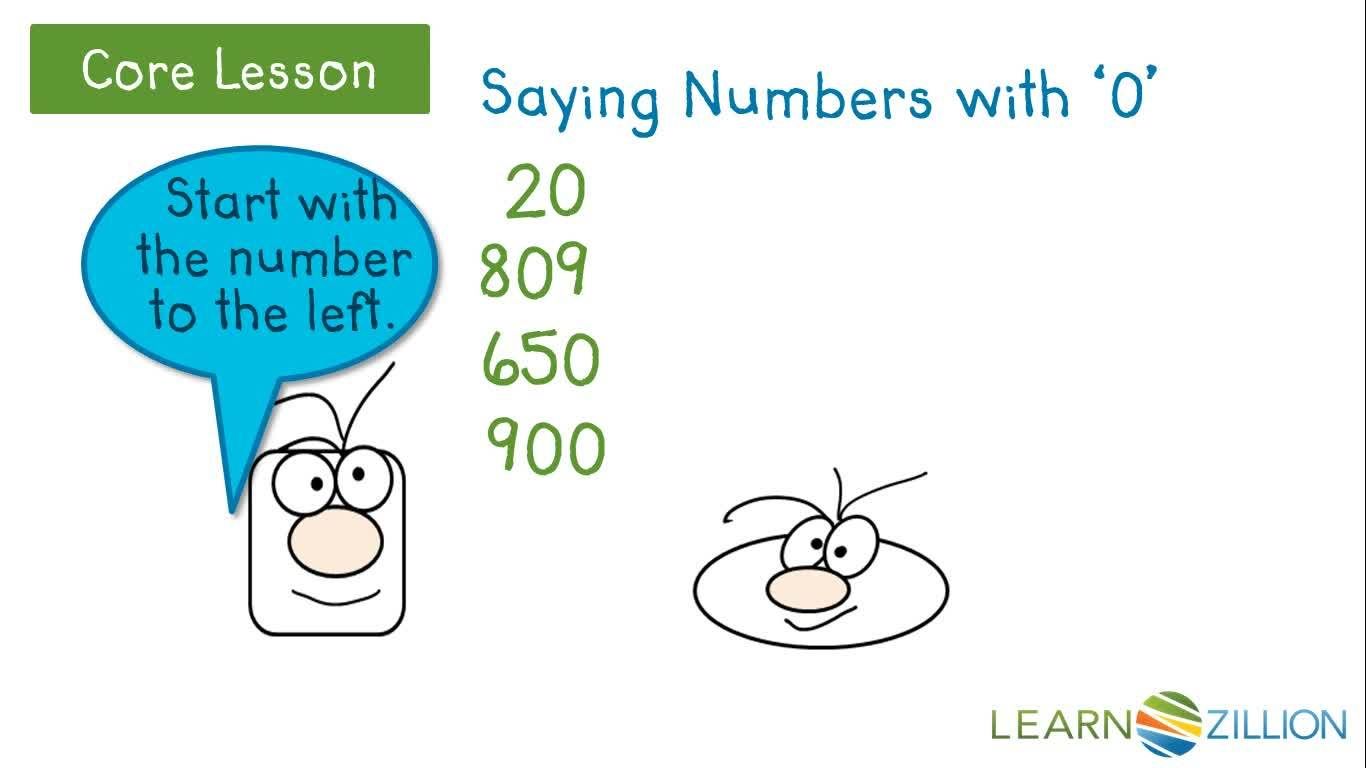 Reading and Writing Numbers with Zero Using Arrow Cards - Kidzovo
