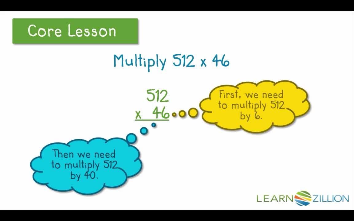 Multiplying Multi-Digit Numbers Using the Standard Algorithm - Kidzovo