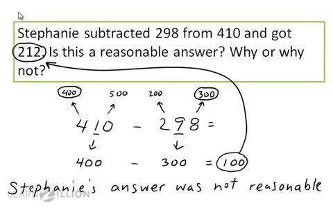 Reasonable Not Reasonable Math Assessing the Reasonableness of Subtraction with Rounding - Kidzovo
