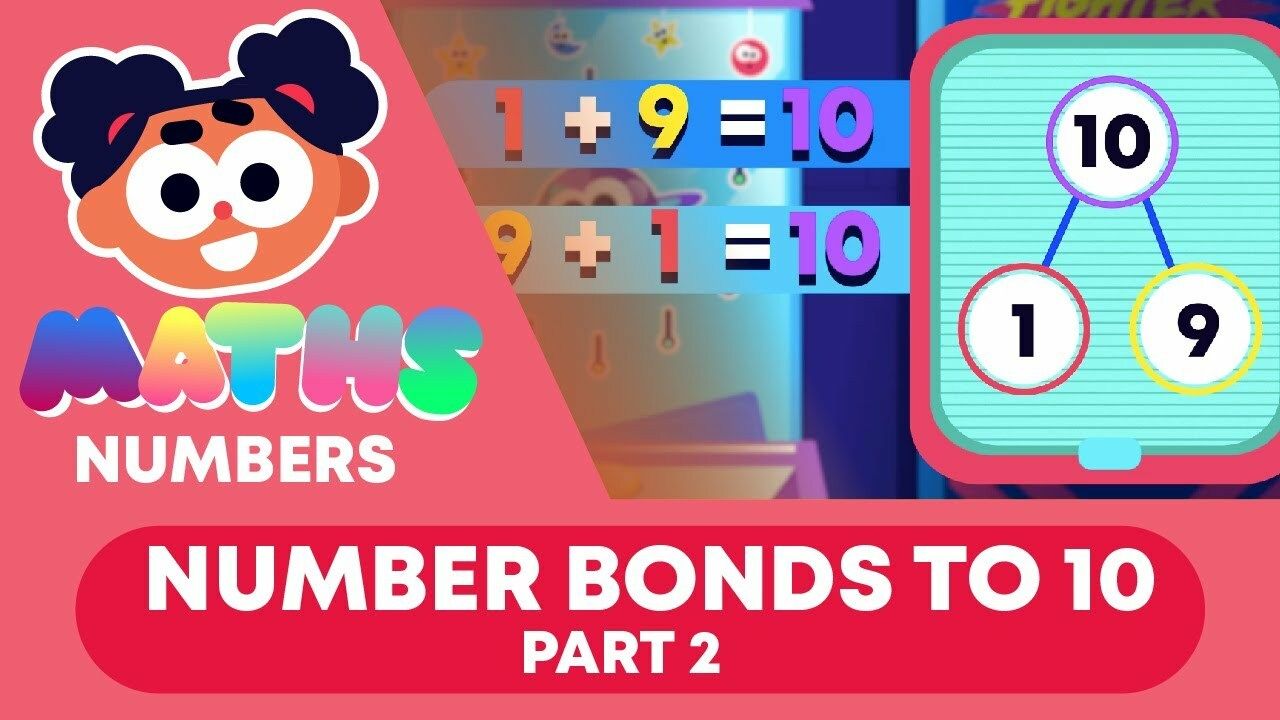 Number Bonds to 10 Part 2| Numbers | Y1 Maths | FuseSchool Kids - Kidzovo