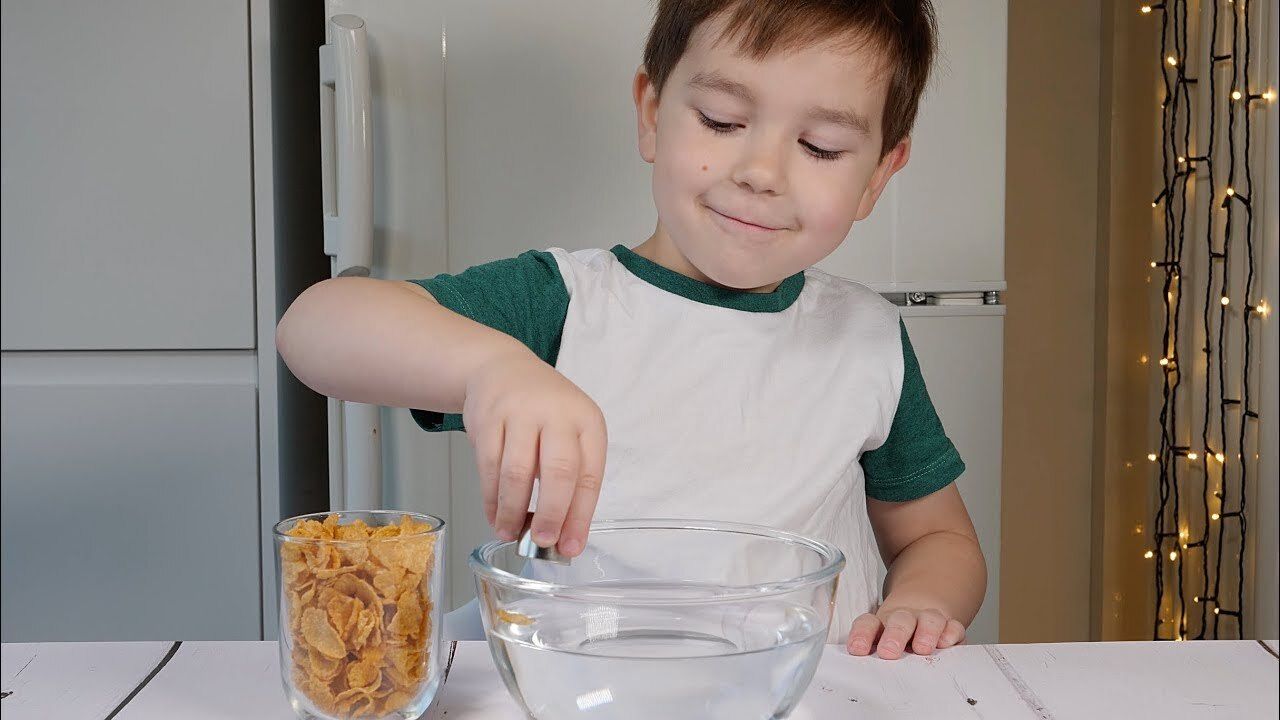 Science Experiment: Magnetic Corn Flakes - Kidzovo
