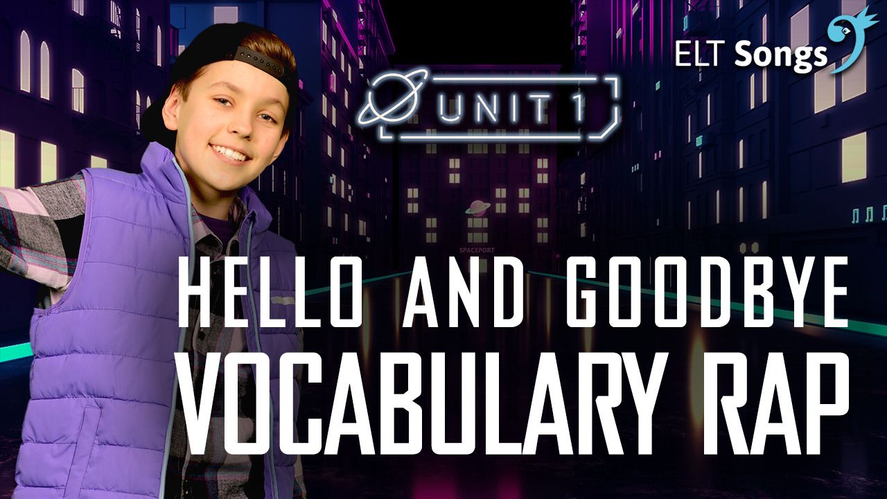 Hello and goodbye: Part 4 - Vocabulary Rap - Kidzovo